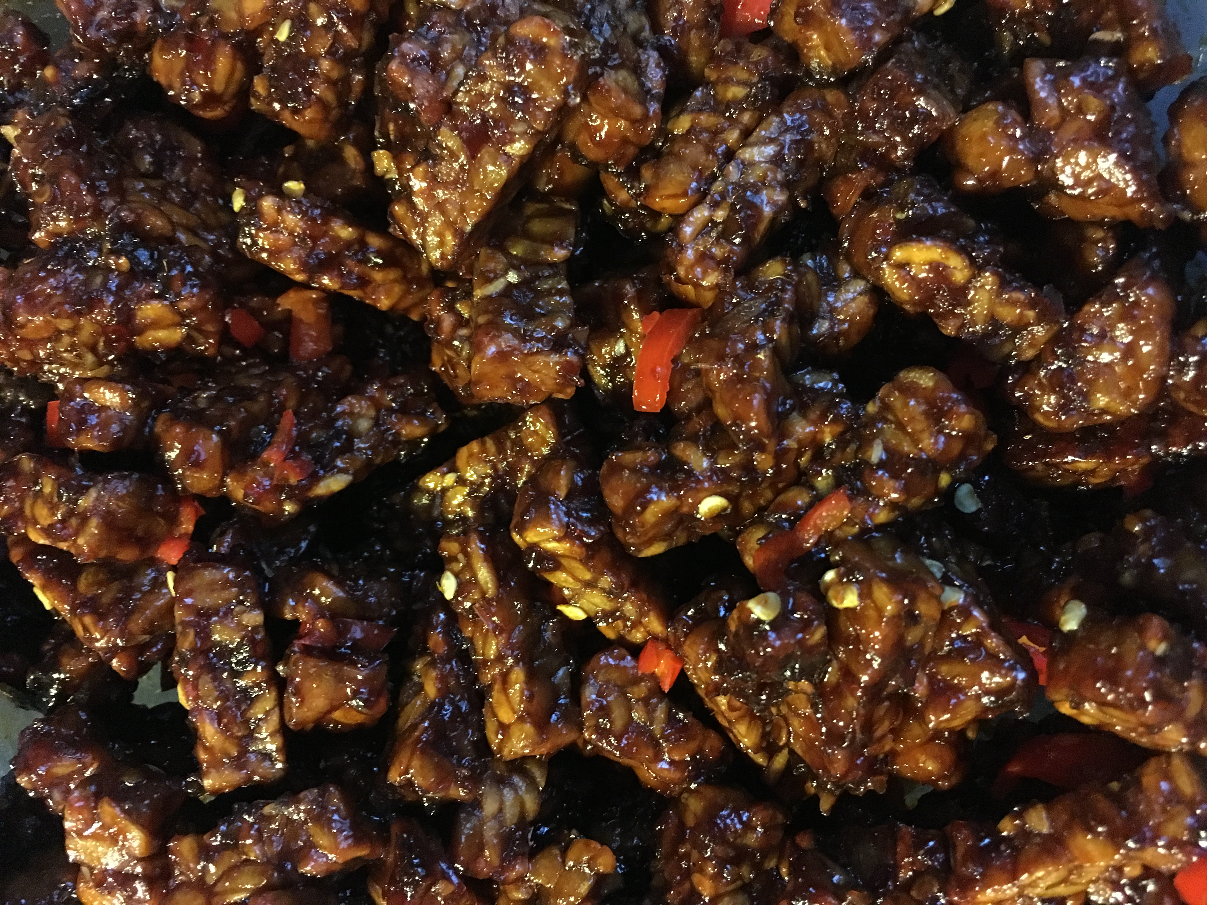 sambal goreng tempeh kering Kokkie Slomo Indische recepten