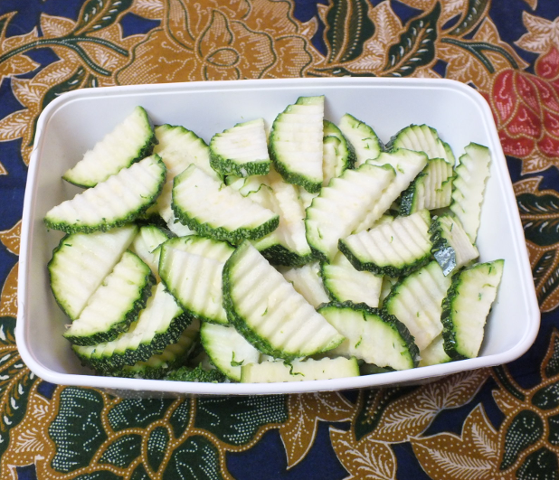 plakjes courgette